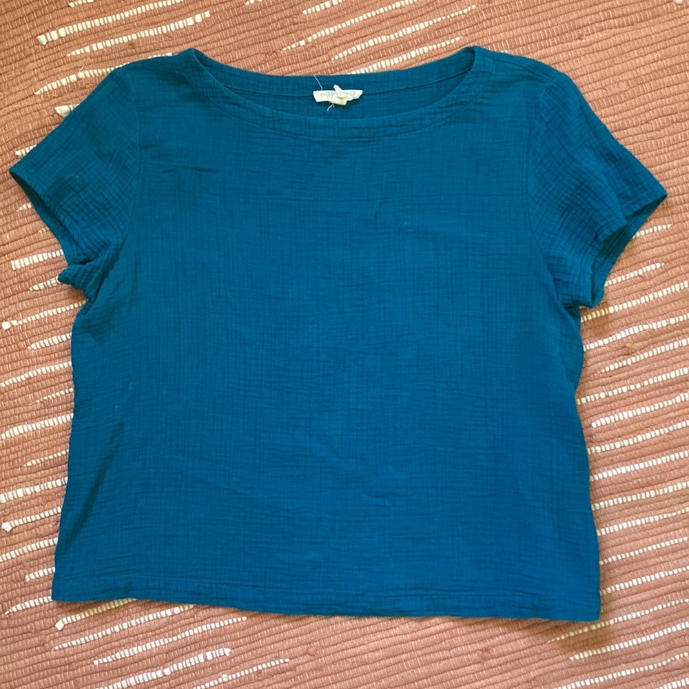 Eileen Fisher organic cotton gauze tee